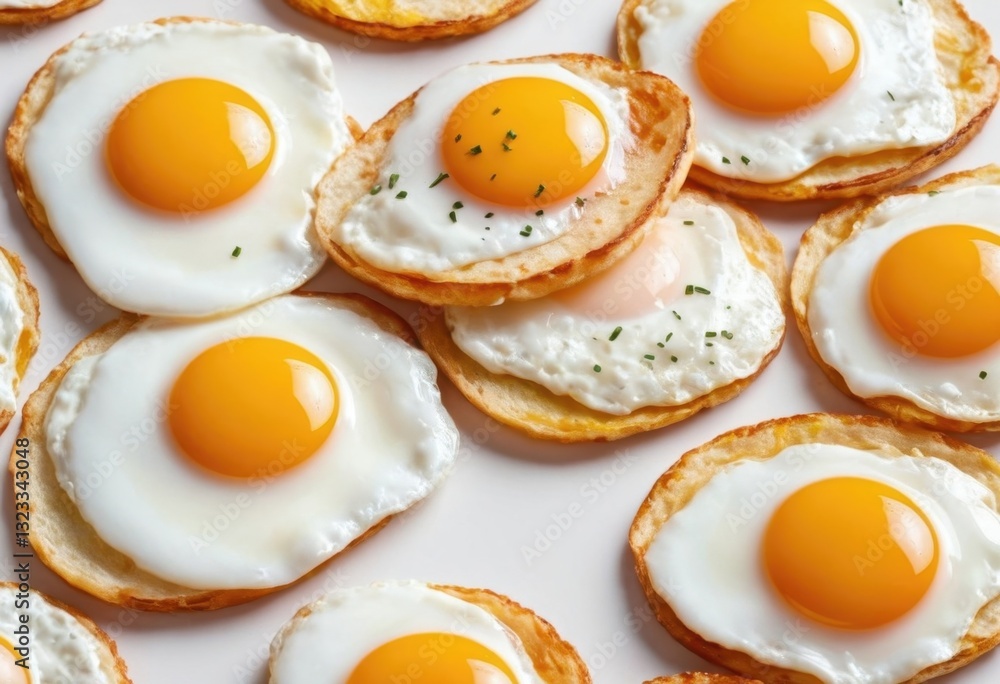 fried eggs on white plate fried eggs on white plate