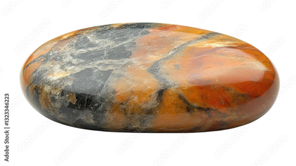 Elegant polished stone reflecting hues of amber and grey with a smooth finish Elegant polished stone reflecting hues of amber and grey with a smooth finish