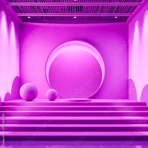 High detailed 3d background for products