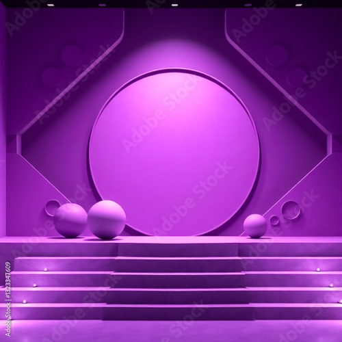 High detailed 3d background for products