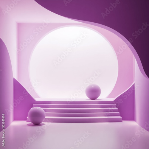 High detailed 3d background for products