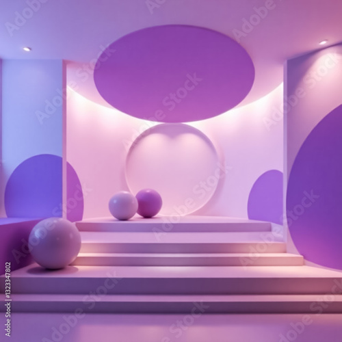 High detailed 3d background for products