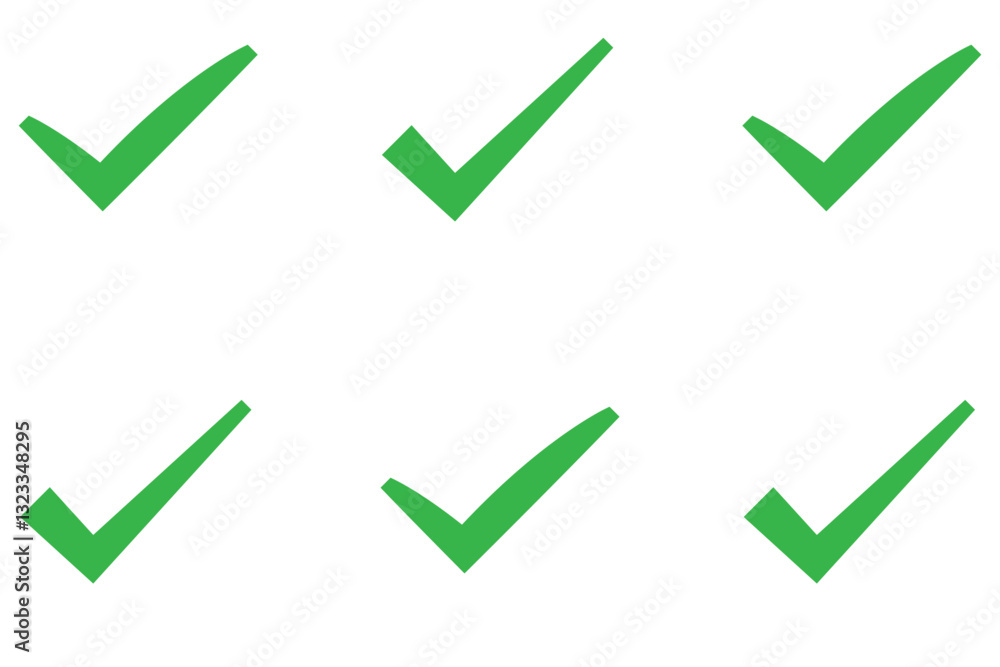 Approval check icon isolated, set quality sign, green tick – stock vector . 1176 Approval check icon isolated, set quality sign, green tick – stock vector . 1176