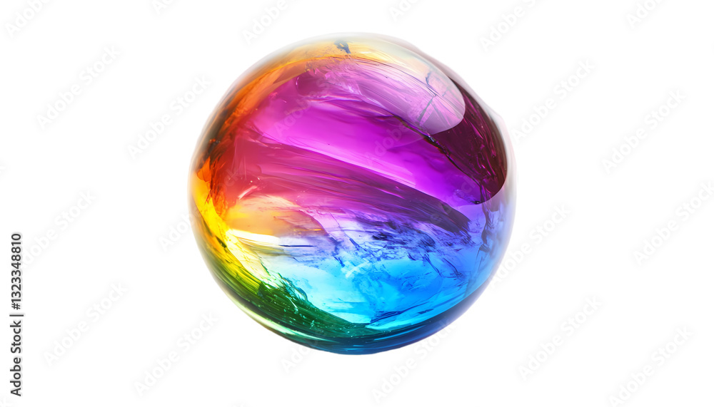 Rainbow Crystal Ball Colorful Gemstone Image on transparent background Rainbow Crystal Ball Colorful Gemstone Image on transparent background