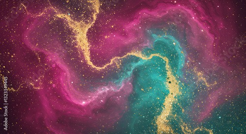 Liquid abstract background with vibrant colors