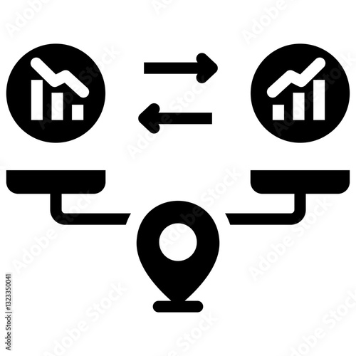 Break Even Point Icon