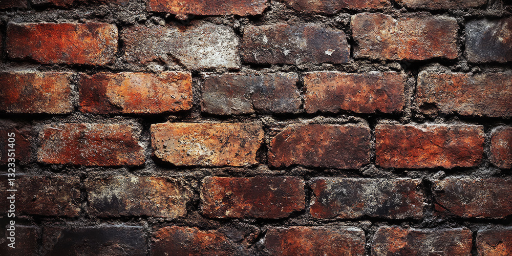 Obraz premium old red brick wall