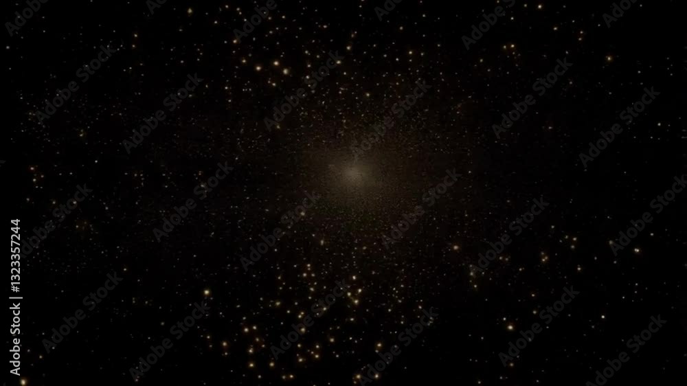 Abstract gold particles on a dark background Abstract gold particles on a dark background