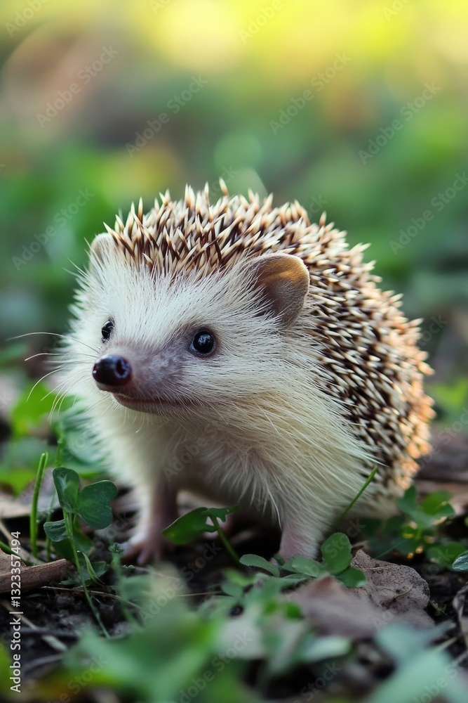 A small hedge stands tall on a lush green field, surrounded by natural beauty A small hedge stands tall on a lush green field, surrounded by natural beauty