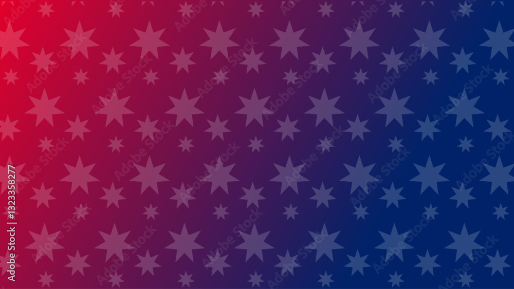 White star on glory red and blue gradient. Australian flag illustration for background celebration. Abstract Australian Red to blue gradient with star. Australian color flag with star shape. White star on glory red and blue gradient. Australian flag illustration for background celebration. Abstract Australian Red to blue gradient with star. Australian color flag with star shape.