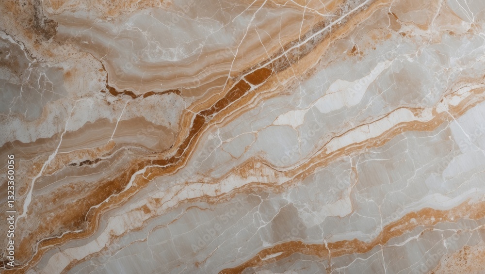 Sleek beige and light cream marble texture featuring subtle gold veins angularly positioned across a polished surface for a luxurious appearance. Sleek beige and light cream marble texture featuring subtle gold veins angularly positioned across a polished surface for a luxurious appearance.