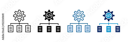 Orchestration Icon Set Multiple Style Collection