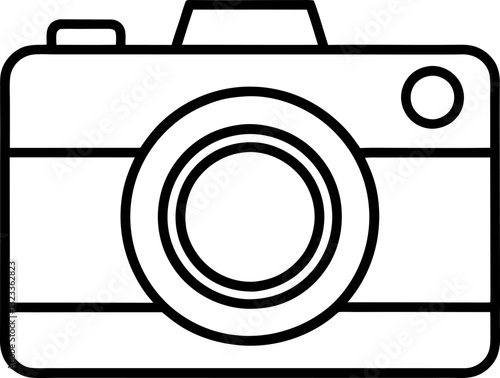 Camera icon vector illustration, Camera  line art Photography camera line art vector illustration icon for apps and websites 