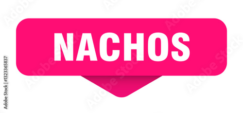 nachos sticker. nachos sign on transparent background