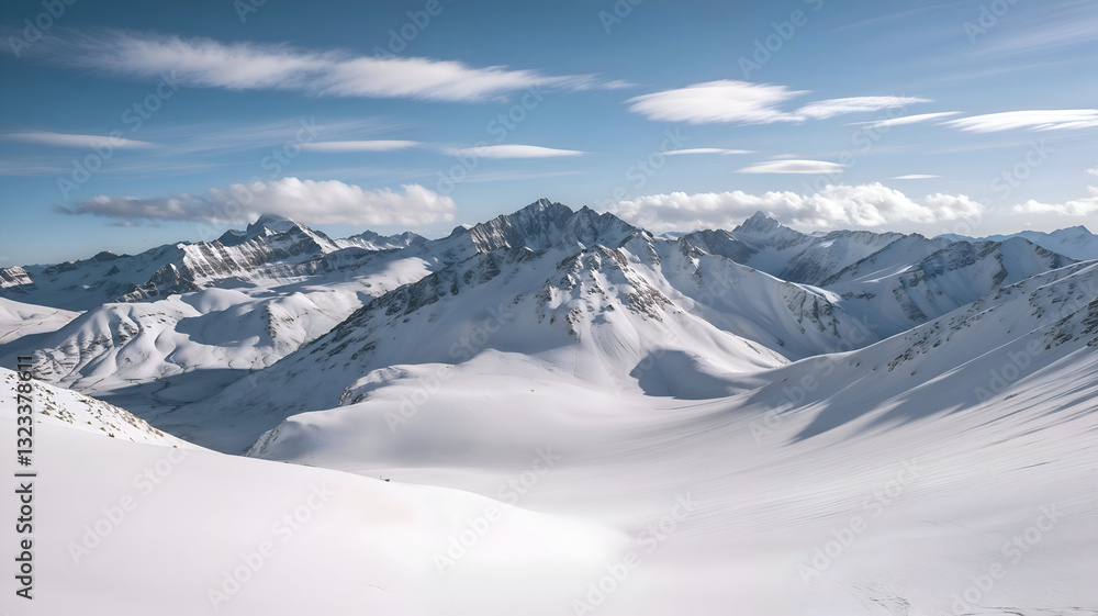 Obraz premium snow covered mountains in winter