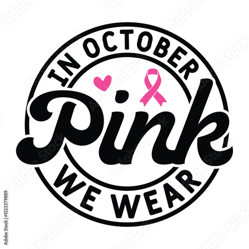 In October we wear pink