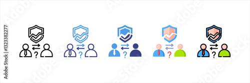 Dispute Multi Style Icon Set