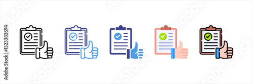 Acceptable Multi Style Icon Set