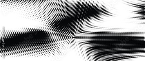 Halftone background vector. Monochrome Abstract dot, Gradient halftone dots for background pattern and texture.