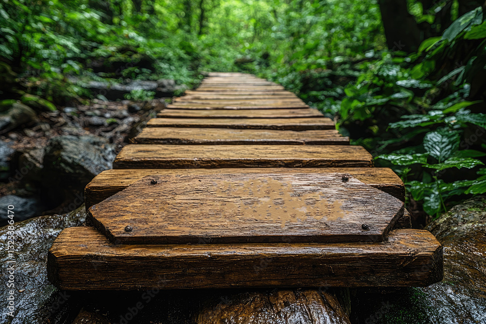 Fototapeta premium old wooden bridge