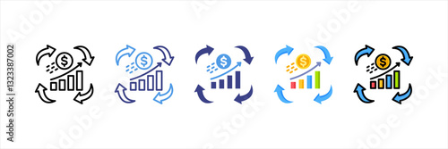 Continuous Improvement Multi Style Icon Set