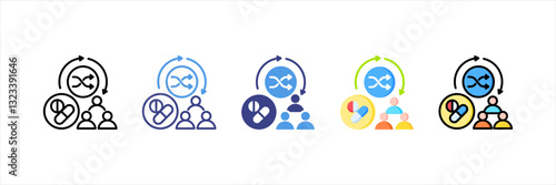 Randomized Controlled Multi Style Icon Set