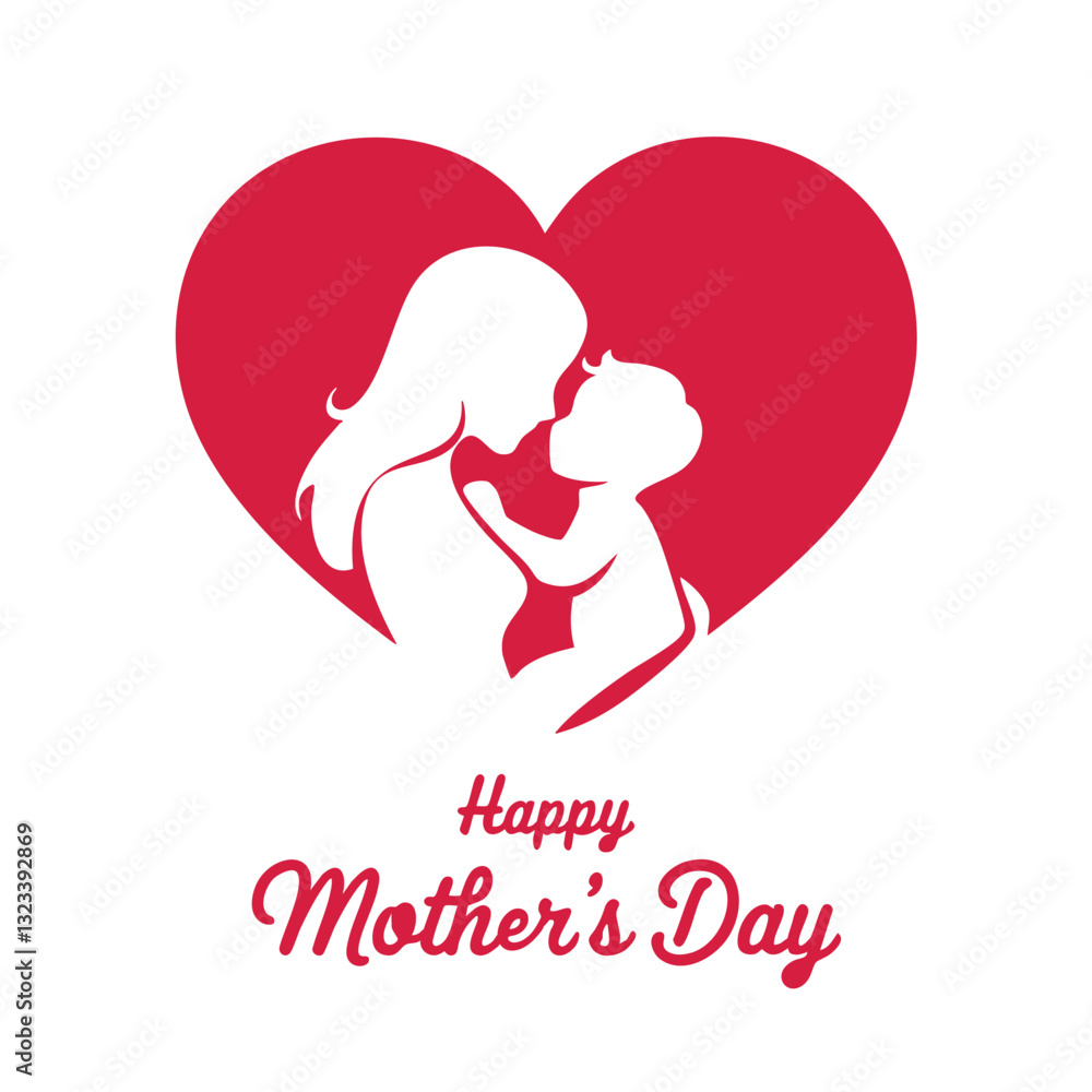 Mother's Day Silhouette An artistic silhouette depicts a mother tenderly embracing her child, set against a heart, embodying love and the celebration of motherhood. Mother's Day Silhouette An artistic silhouette depicts a mother tenderly embracing her child, set against a heart, embodying love and the celebration of motherhood.