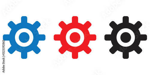 settings icon. Cogwheel symbol. Gear wheel vector icon for use in any purpose. 1176