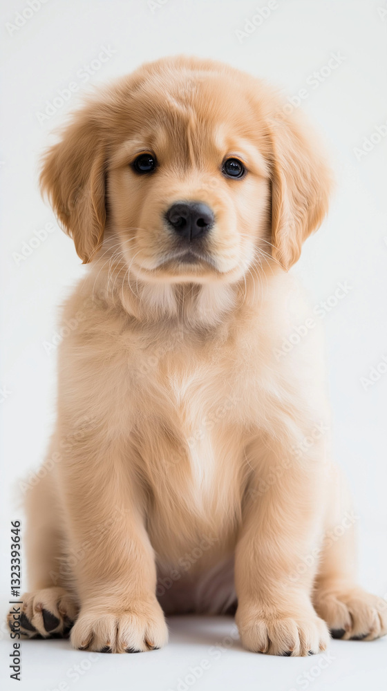 Golden Retriever Puppy on the white background – Heartwarming National Puppy Day Concept
Golden Retriever Puppy on the white background – Heartwarming National Puppy Day Concept