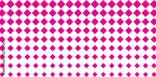 horizontal pink halftone of diamond shape design for pattern and background.  1176