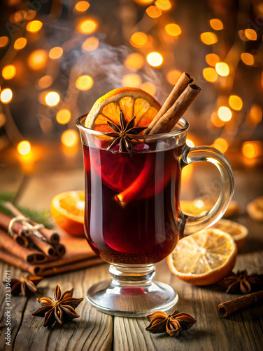 Christmas Market Style Mulled Wine with Fresh Citrus 
