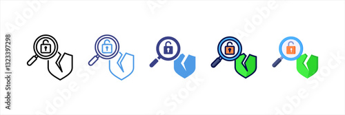 Vulnerability Multi Style Icon Set