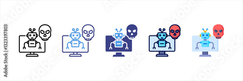 Botnet Multi Style Icon Set