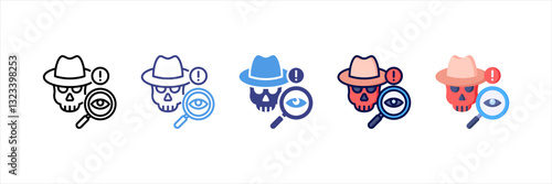 Spyware Multi Style Icon Set