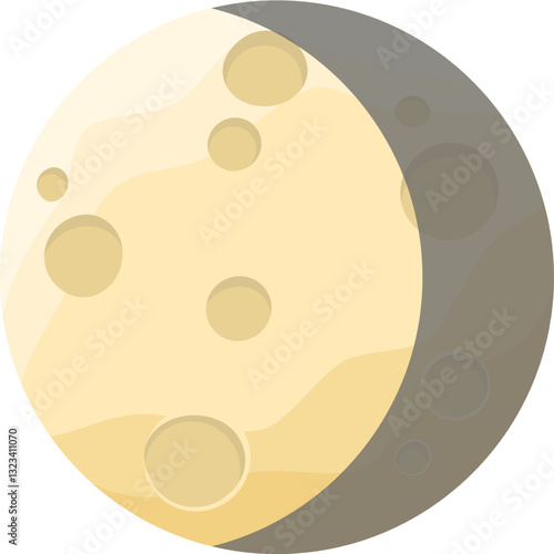 Illustration of moon phase