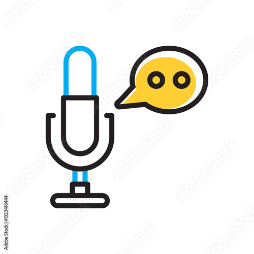 Multi color icon for narrative