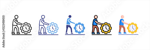 Work Multi Style Icon Set