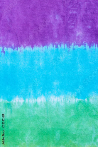 tie dye pattern hand dyed on cotton fabric abstract background.