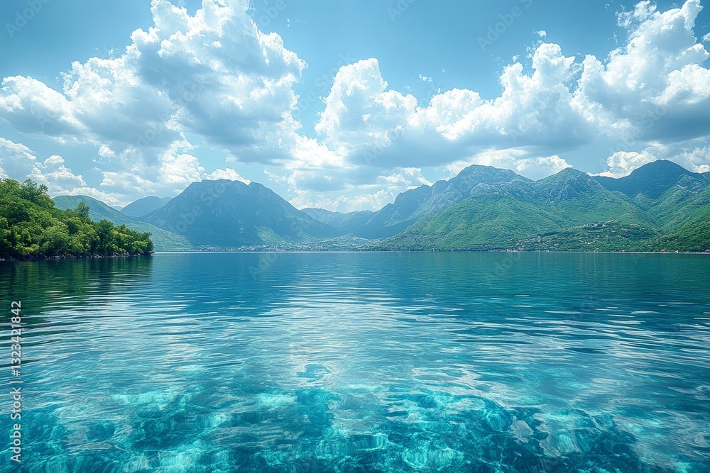Serene Mountain Lake Scenery Serene Mountain Lake Scenery