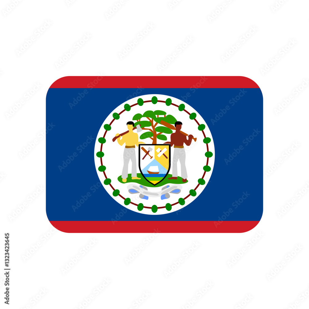 Obraz premium Belize Flag