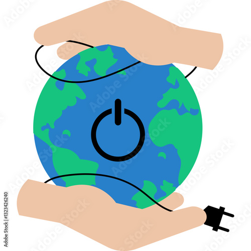 Earth Hour Illustration