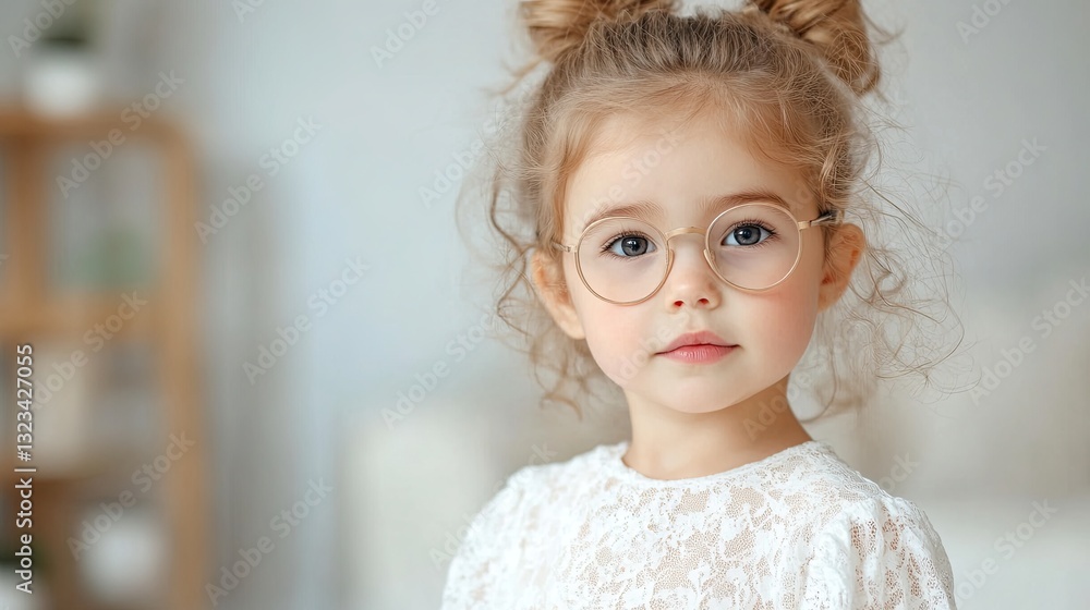 Romantic style – a child wearing glasses, a lace dress or a frilled shirt Romantic style – a child wearing glasses, a lace dress or a frilled shirt