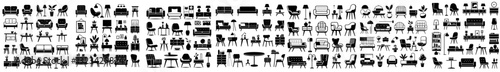 Vector from collection of furniture silhouettes