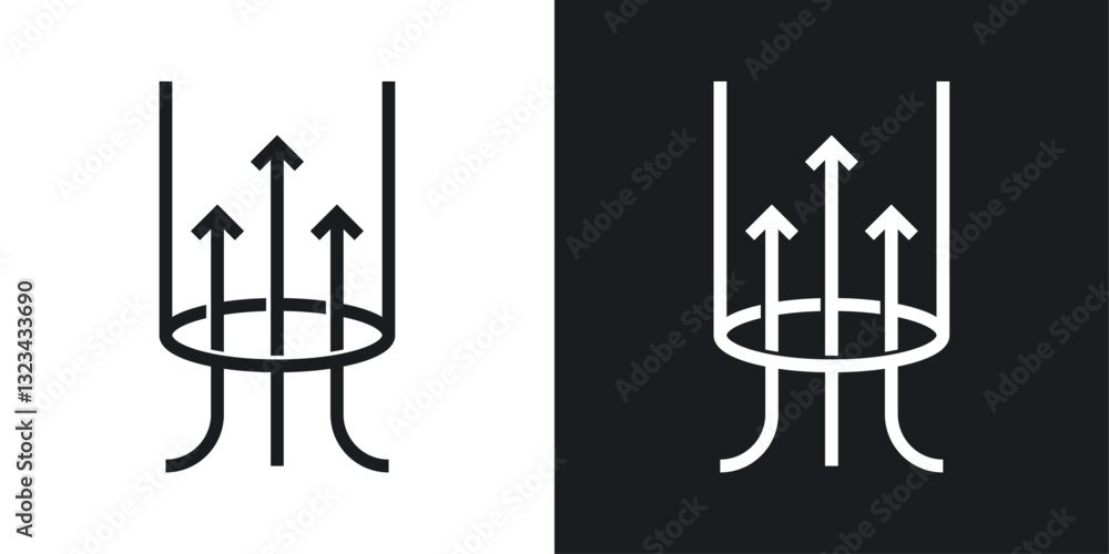 Air suction icons pack in solid style Air suction icons pack in solid style
