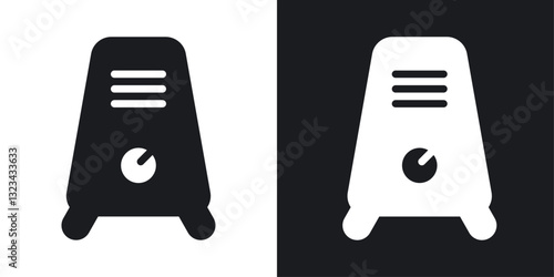 Air purifier icons pack in solid style