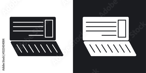 Bankbook icons pack in solid style