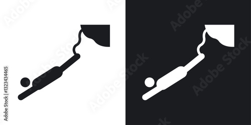 Bungee jumping icons pack in solid style
