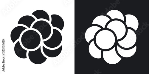 Cancer icons pack in solid style