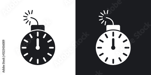 Deadline icons pack in solid style