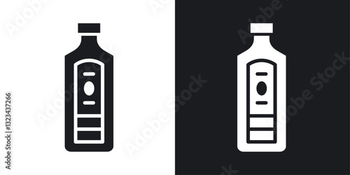 Gin icons pack in solid style